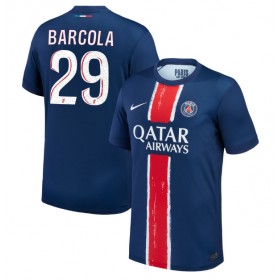 Pánské fotbalový oblečení Paris Saint-Germain Bradley Barcola #29 Domácí košile 2024-25 Krátkým Rukávem